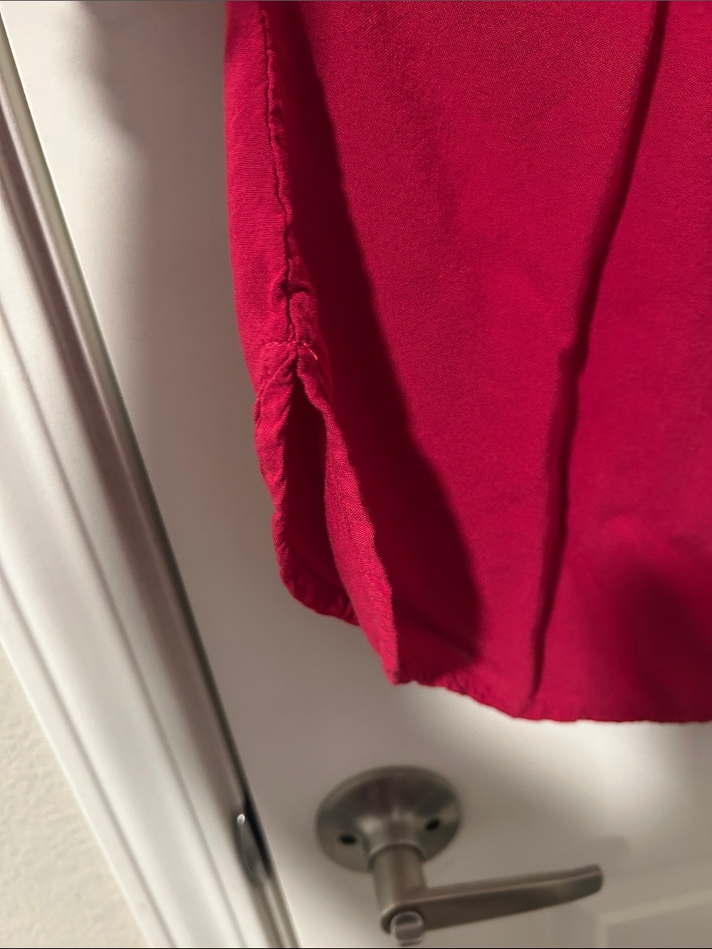 Old Navy Magenta Crochet Yoke Sleeveless Shirt - Picture 2 of 9